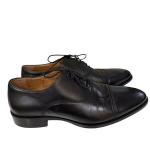 Johnston & Murphy size 10.5 Medium Men’s Black Leather Lace Up Shoes 15 2481